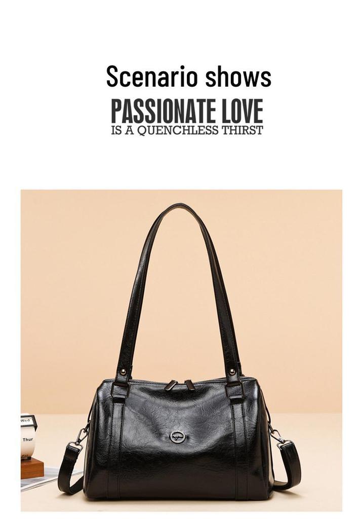 2026 Women's High-End Crossbody & Shoulder Tote - Large Capacity, Versatile Boston Bag for Commuting