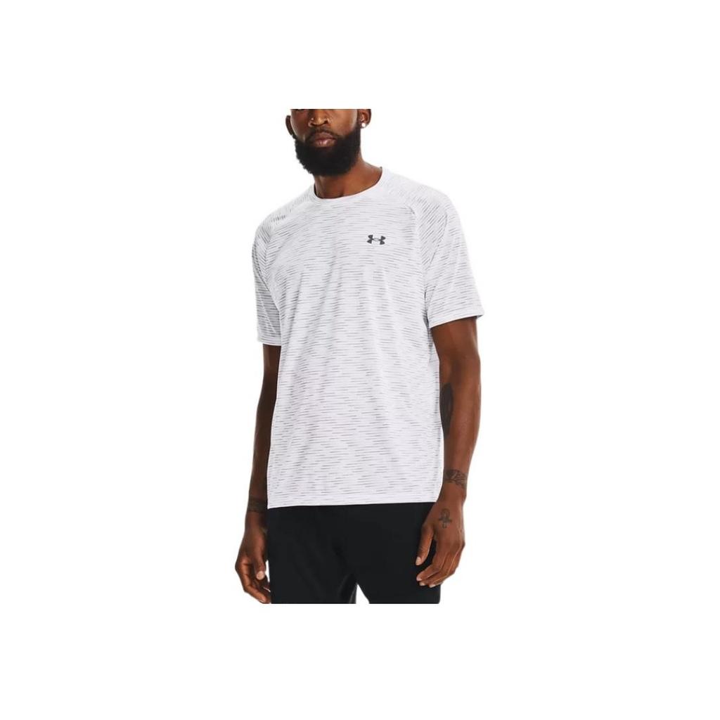 Under Armour Casual Breathable Round Neck Short Sleeve T-Shirt Men Tops White 1366140-100