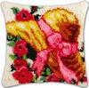 Latch Hook Rug Kits Pillowcase Flower Plants Series Pillow Material Package Handcraft Latch Hook Kits Embroidery Cushion Decor 