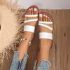 2026 Summer Flat Heel Sandals for Women Casual Plus Size Beach Slippers
