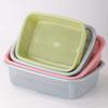 Rectangular Perforated Plastic Storage Basket