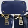 PRADA Galleria Tote Bag 2WAYShoulder Blue Safiano Women Used