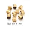 10-20pcs/lot 2-10mm Stainless Steel Leather Cord Clasp Crimp End Caps For Necklace Bracelet Connectors Jewelry Making Supplies