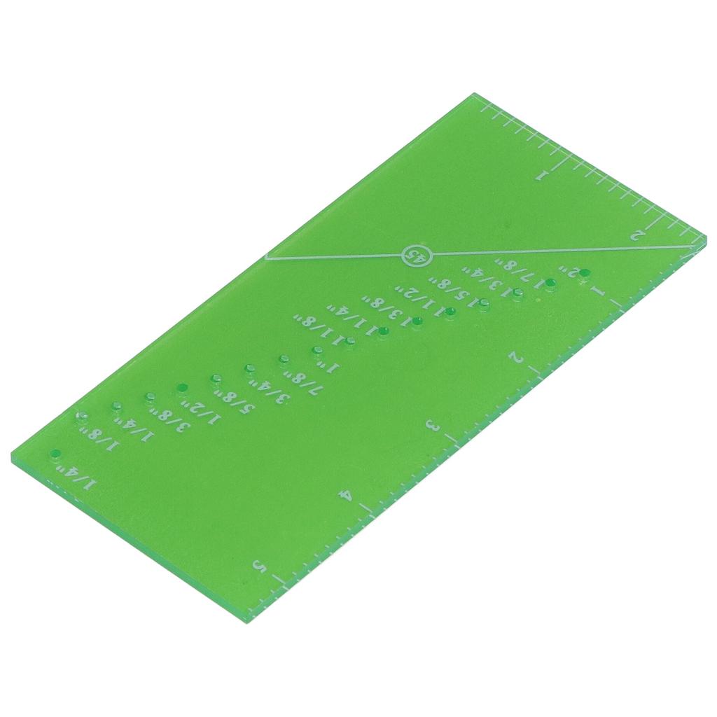 Sewing Ruler Green Convenient Practical Compact Portable Clear Transparent Saving Time Quilting Accessories for Home