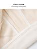 Aixuan Off-White Wool Wide-Leg Casual Pants - Women's High-End Straight-Leg Draped Pants for Autumn 2025