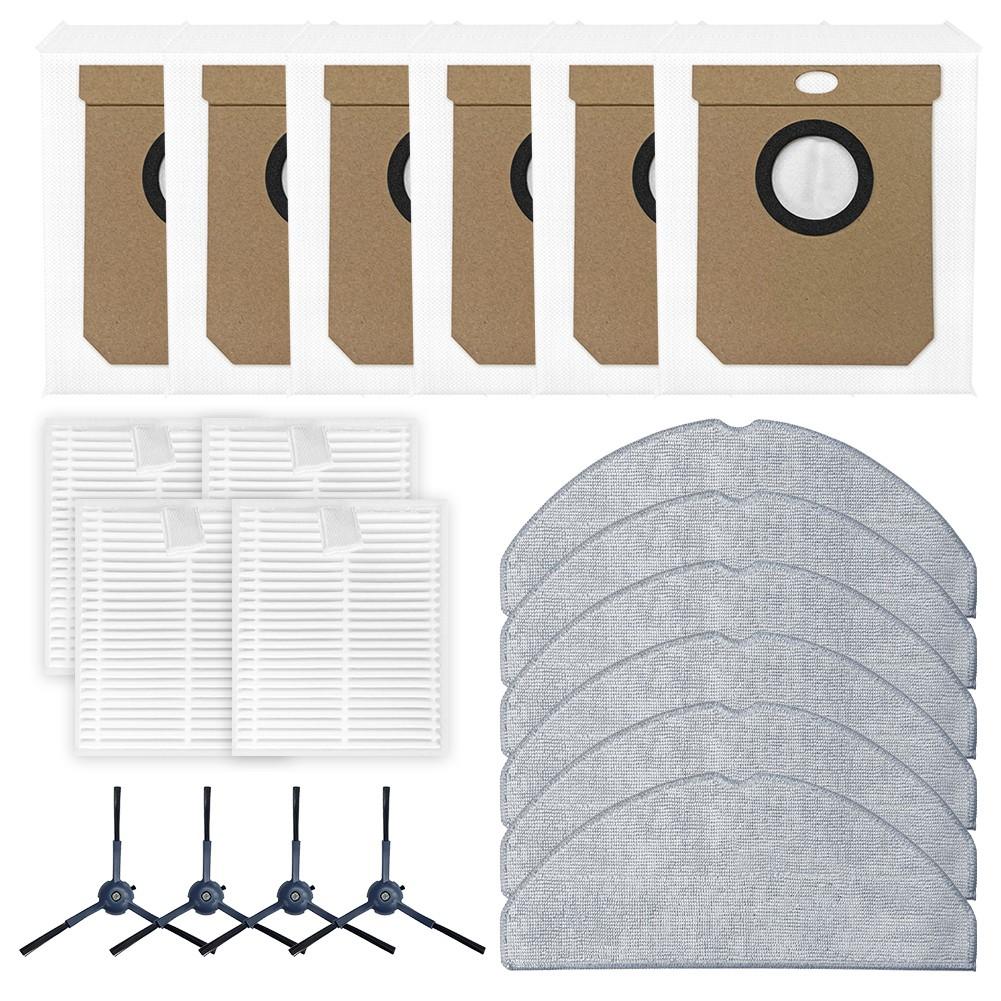 

Dust Bags Set Filter Mop Cloth Effective Side Brushes