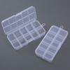 Rectangle Plastic Jewelry Box Compartment Storage Box Case Jewelry Earring Bead Craft Display Container Organizer
