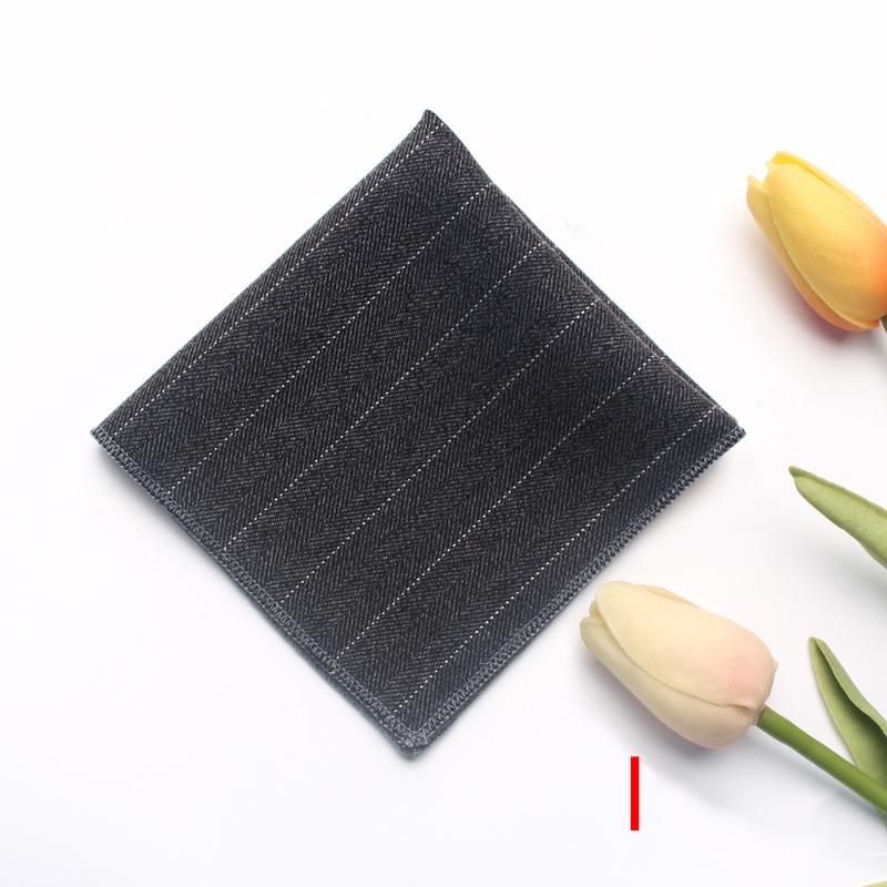 

Мужской костюмный карманный платок, полосатый винтажный джентльменский носовой платок из смеси шерсти, квадратное полотенце