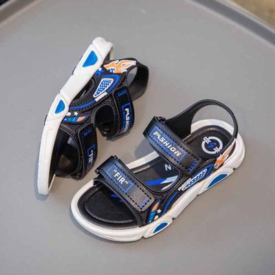 Children's Sandals Slippers Summer Cartoon Cute Soft Bottom Non- Small Children Girls Indoor Baotou Hole Shoes Boy Sandals