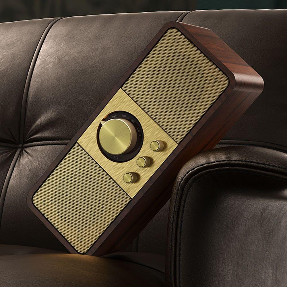 Bluetooth 5.0 FM Radio with Bluetooth Retro Vintage Radio Bluetooth Speaker  Wireless Streaming