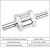 Aluminum Alloy Universal One-Way Check Valve for Car, Boat, Machinery, Gas, Oil, Diesel (6-10mm)