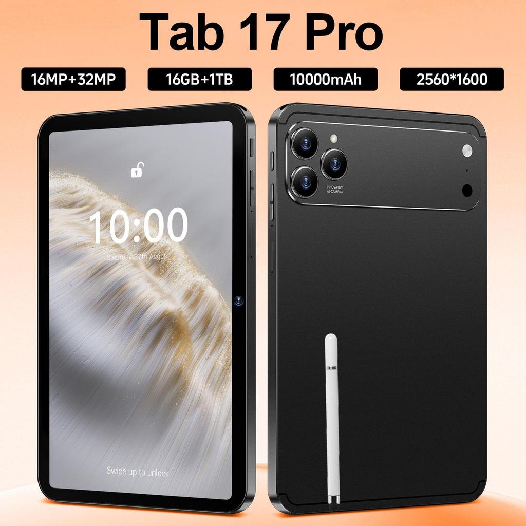 Tab 17 Pro Android-Tablet 16GB+1TB, Großer Bildschirm, Augenschutz, WLAN-kompatibel