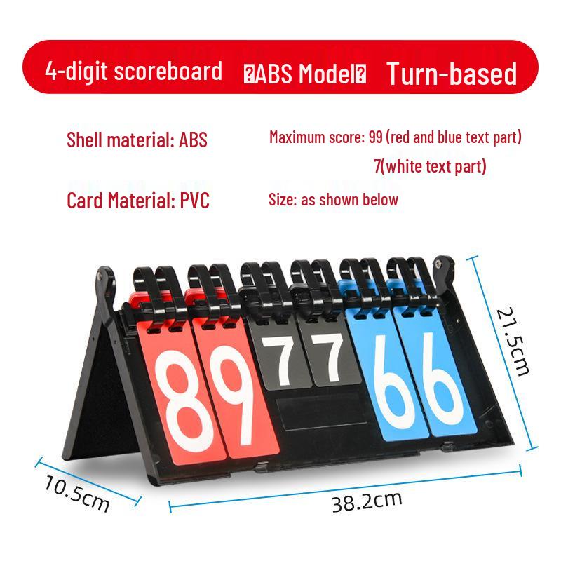 Versatile Sports Flip Scoreboard for Table Tennis, Football, Badminton, Basketball