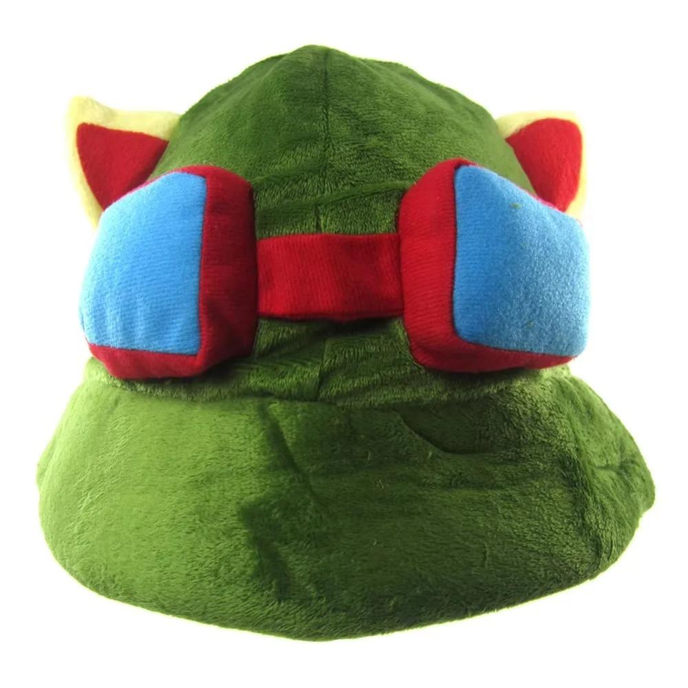 ZSQHET Swift Scout Teemo Hat Green Cricket Cap LOL Game Teemo Cap Cosplay Accessories Props