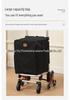 Compact Aluminum Stair-Climbing Shopping Cart with Cloth Bag and Pull Rod