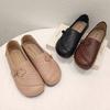 Leather Soft-soled Mother Shoes Sandals Leap Month Comfort Middle-aged and Elderly Single Shoes Hollow Comfort Not Tired Feet 2025 Summer