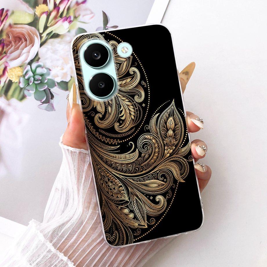 Flower Cartoon Fashion Design Clear Phone Case For Xiaomi Poco X8 Pro Max Redmi Turbo 5 Max Capa Soft Silicone Back Cover Coque