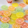 Simulated Perforated Lemon Slice Jewelry Bag Earrings Pendant Pendant