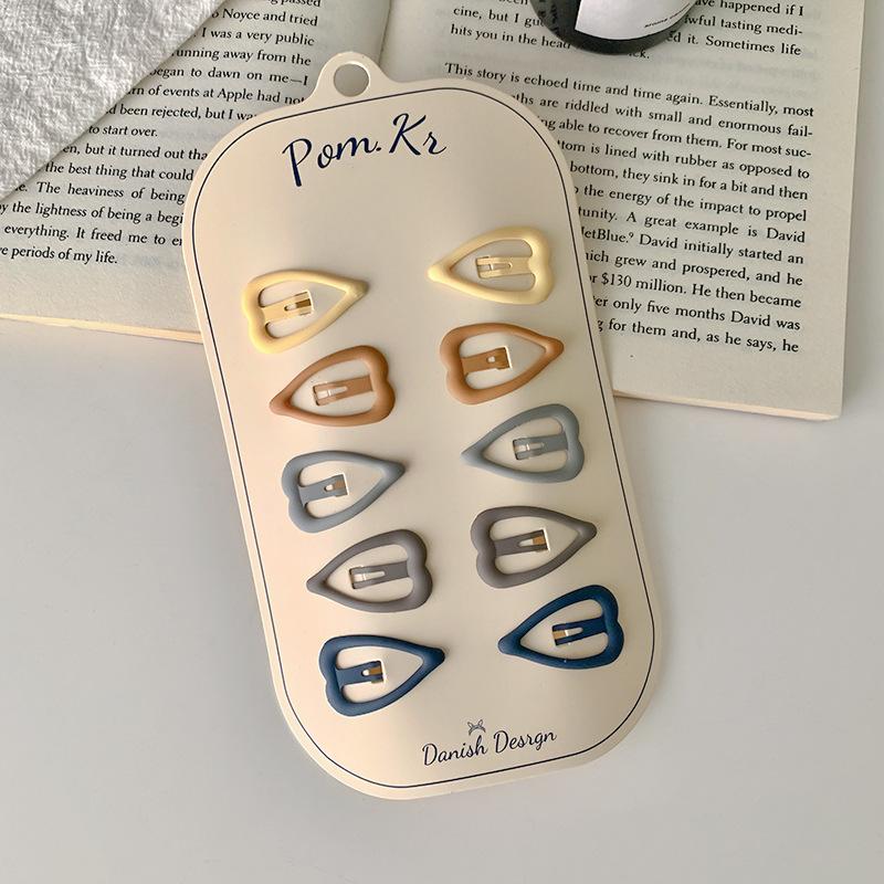 10 stücke Neue Koreanische Haarnadeln für Kinder Mädchen Milch Tee Farbe Prinzessin Haarspangen Bang Seite Clip Kleines Mädchen Haar zubehör