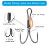 10pcs Professional Fishing Hook High Strengths Fishing Hook Beginner Fishing Gear for Live Shrimp Fishing
