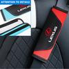 2Pcs Leather Car Cotton Seat Belt Pads Safety Shoulder Mat Accessories For Lexus LS LC IS350 ES300h ES300 IS250 IS220d NX350h RX