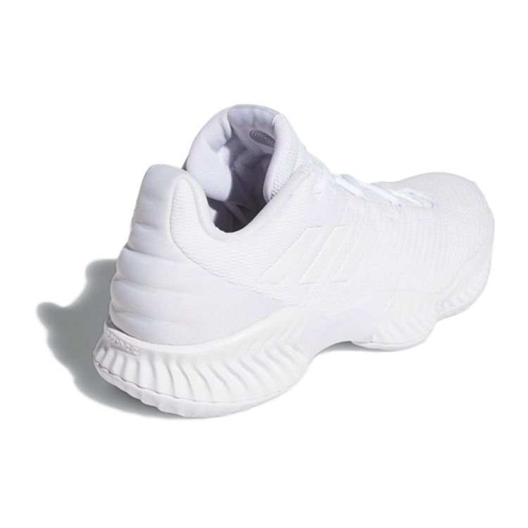 Adidas Pro Bounce 2018 Low Sports Comfort Shock Absorption Non-Slip Low-Top Basketball Shoes Men Sneakers White FW0903