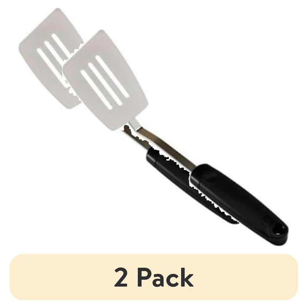 

2 Pack Stainless Steel Slotted Turner Spatula Non-Stick Kitchen Utensil Heat Resistant Plastic Handle Easy Clean Cooking Tool United States