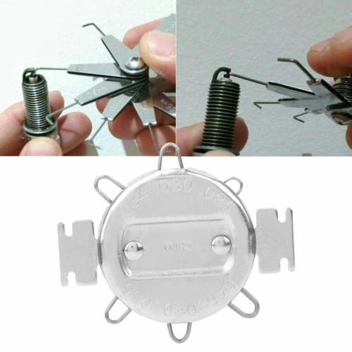 Spark Plug Gap Adjustment Tool, Spark Plug Gap Gauge, Metric Inch Gap Feeler