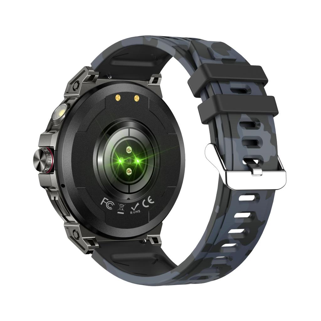 Rainbuvvy KC89 Bluetooth Smartwatch 1.8inch TFT Screen 360x360 BLE5.3 IP68 Waterproof Android Smart Bracelet Bluetooth Call Sports Watch