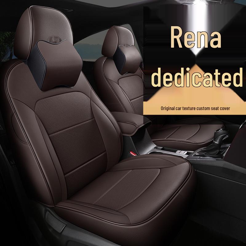 OMN Modern Reina Car Seat: Custom Full-Wrap Sporty Leather Cushion, All-Season Use