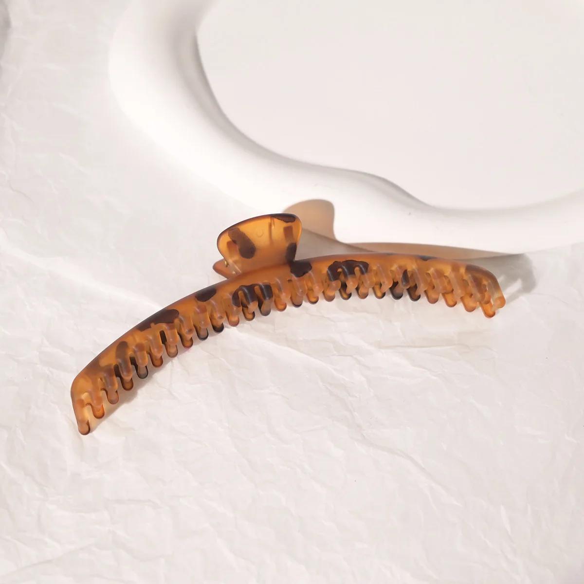 

1 шт. Новый большой зажим для захвата для девочек и женщин, зажим для акулы, фиксированный, обширный, матовый, красочный, простота, модная шпилька для волос