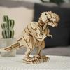 3D Wooden Puzzle Dinosaur Series Tyrannosaurus with Japanese Instructions Tsukurundesu® Battery-Operated (D200 (Large))