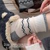 National Style Fair Island Wool Socks - Children's Polka Dot Thick and Warm Pile-up Socks, Versatile Long Socks
