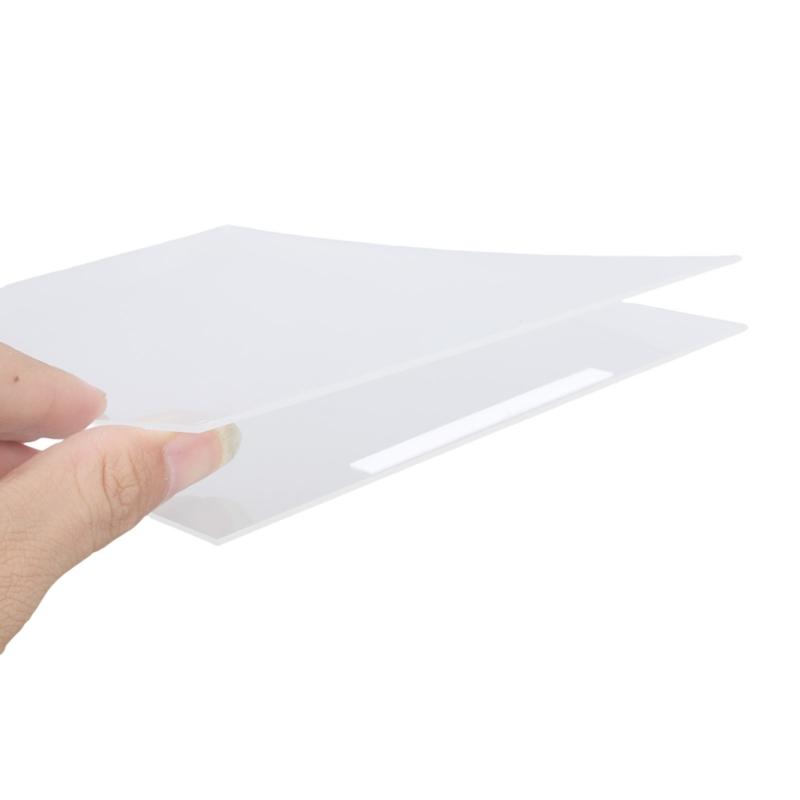 2Pcs Clear Acrylic Poster Display Stand with Wood Base Vertical Sign Holder Counter Acrylic Sign Holder for Cafe Bakery