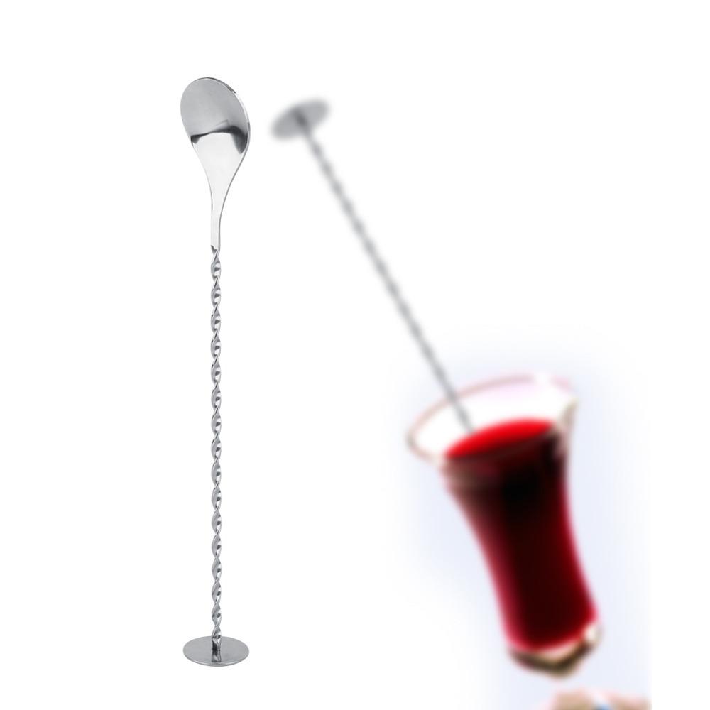 Spiral Handle Bar Spoon Long Handle Cocktail Spoon Bartending Tool Long Spoon  Beverage Mixing