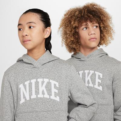 Nike Sweatshirt Dark Gray Heather/white Teenagers
