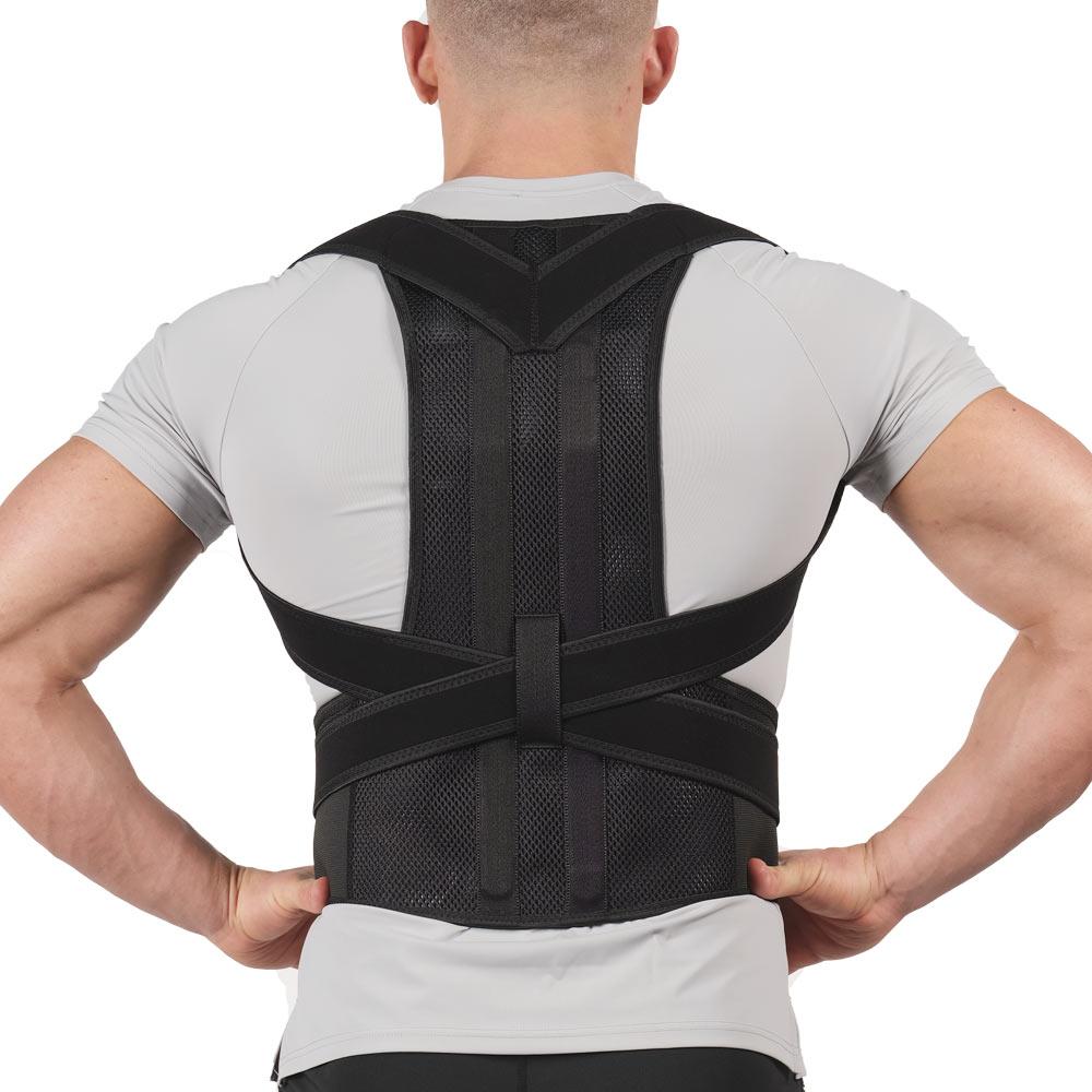 Factory Supply Comfortable Posture Corrector Comfortable Back Support Clavicle Belt S чёрный