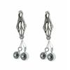 Chaquj Erotic Nipple and Labia Clamps with Gravity Ball Pendant