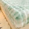 Class A Bubble Fleece Solid Color Fitted Sheet Thickened Mattress Protector Cover Fleece Bed Sheet Single Piece