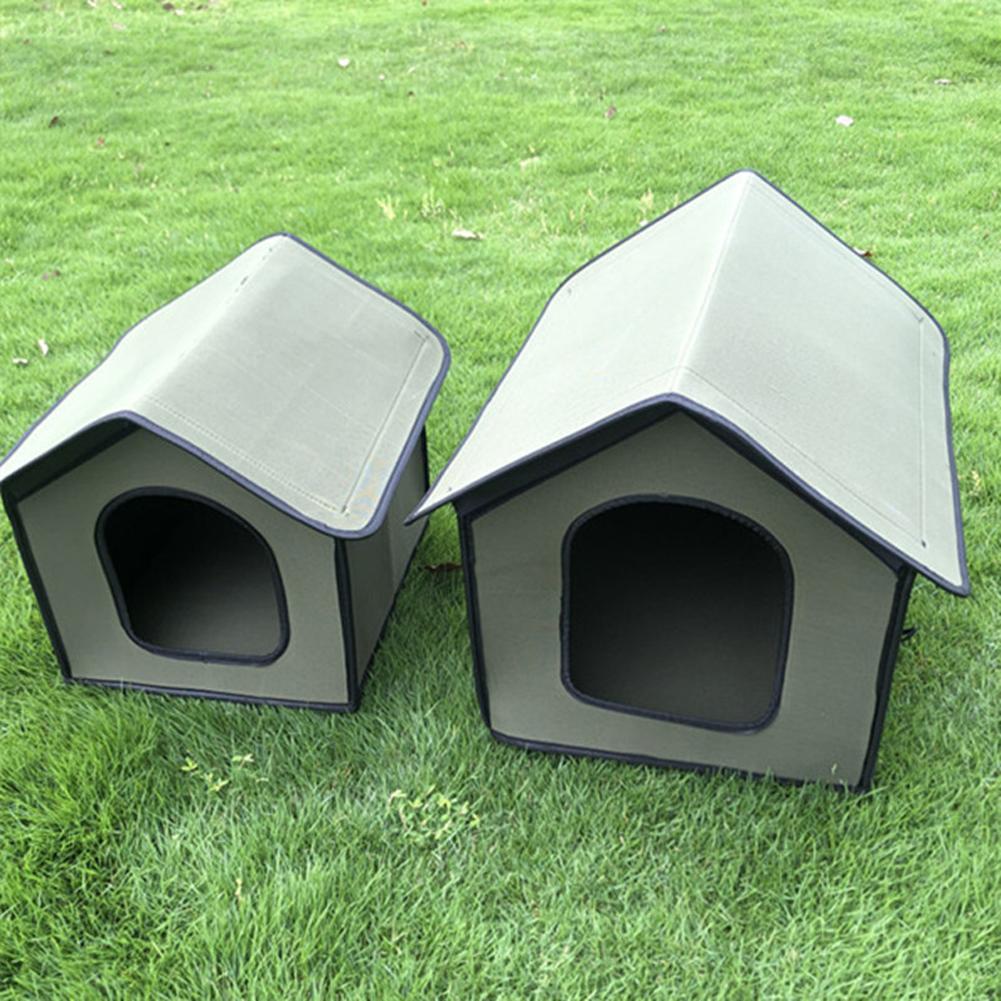 Foldable Cat House Outdoor Waterproof Rainproof Detachable Pet Cave Nest Tent Accessories For Kitten Puppy