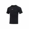 Brand Logo Print Casual Crew Neck Short Sleeve T-Shirt for Men In Black