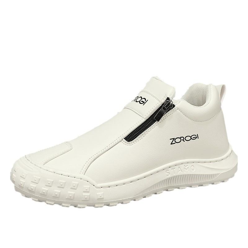 Spring mid-help zipper outdoor casual shoes personalized shoes