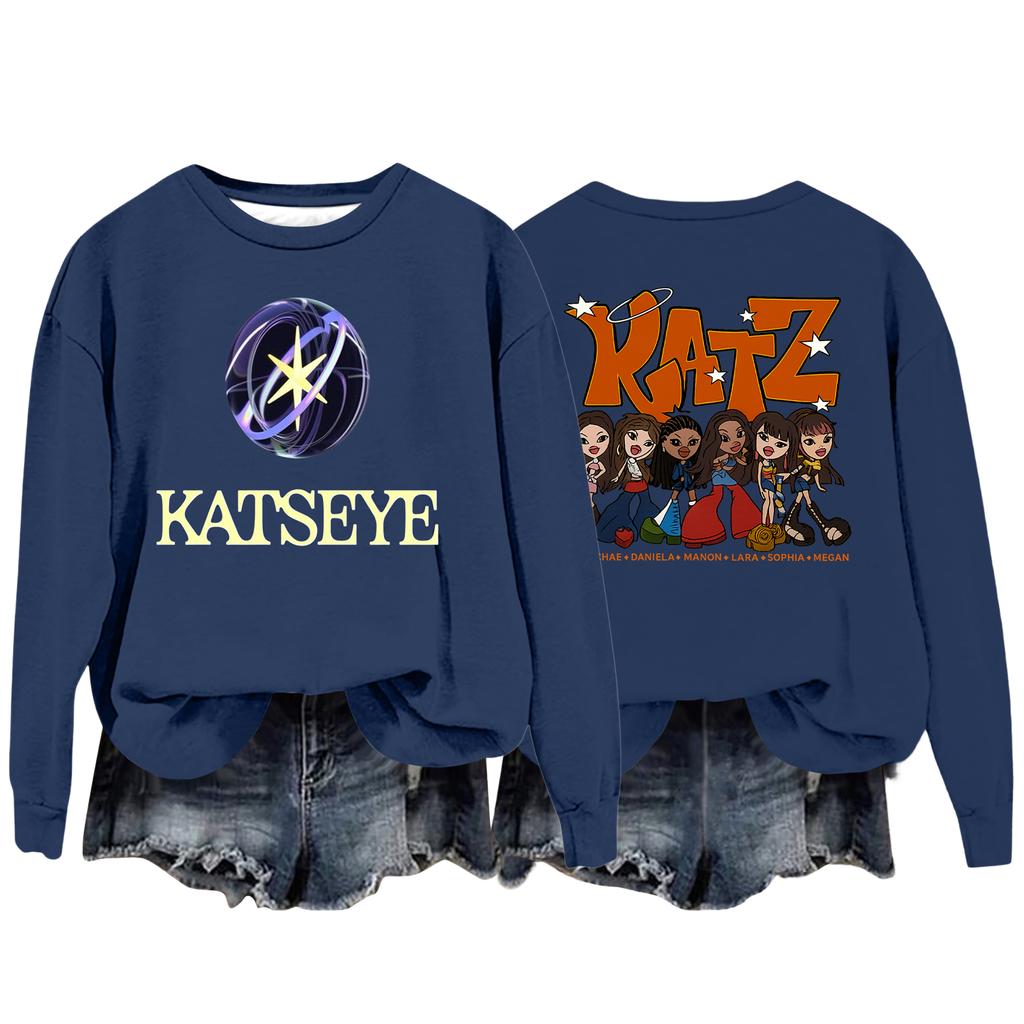 Women's Fashion Casual Long Sleeve Loose Printed Sweatshirt