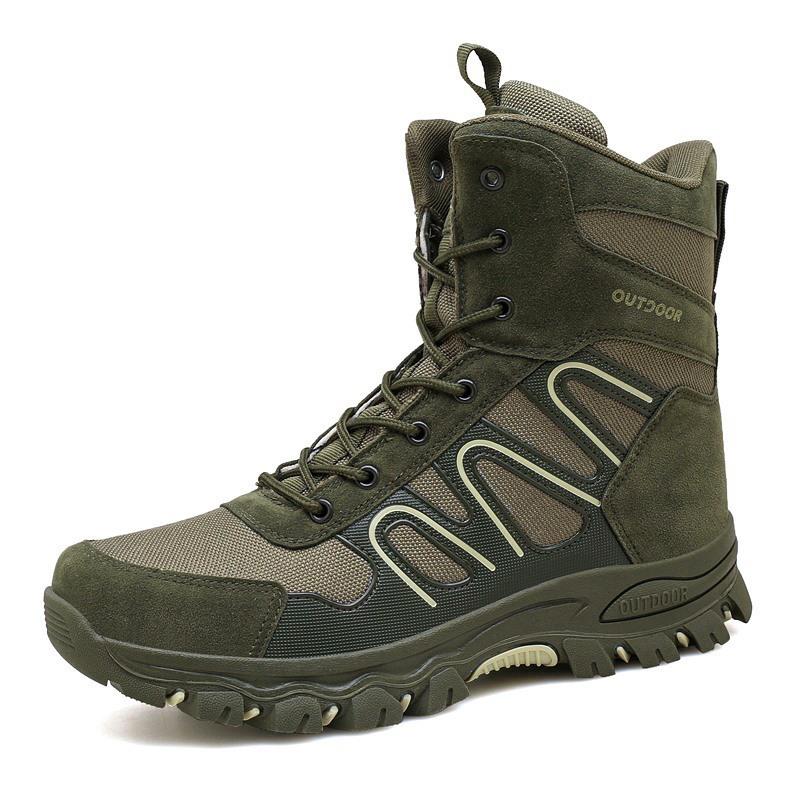 

Large size outdoor men s shoes autumn and winter 45 large size outdoor special forces combat boots 46 high-top sports boots 39 зелений