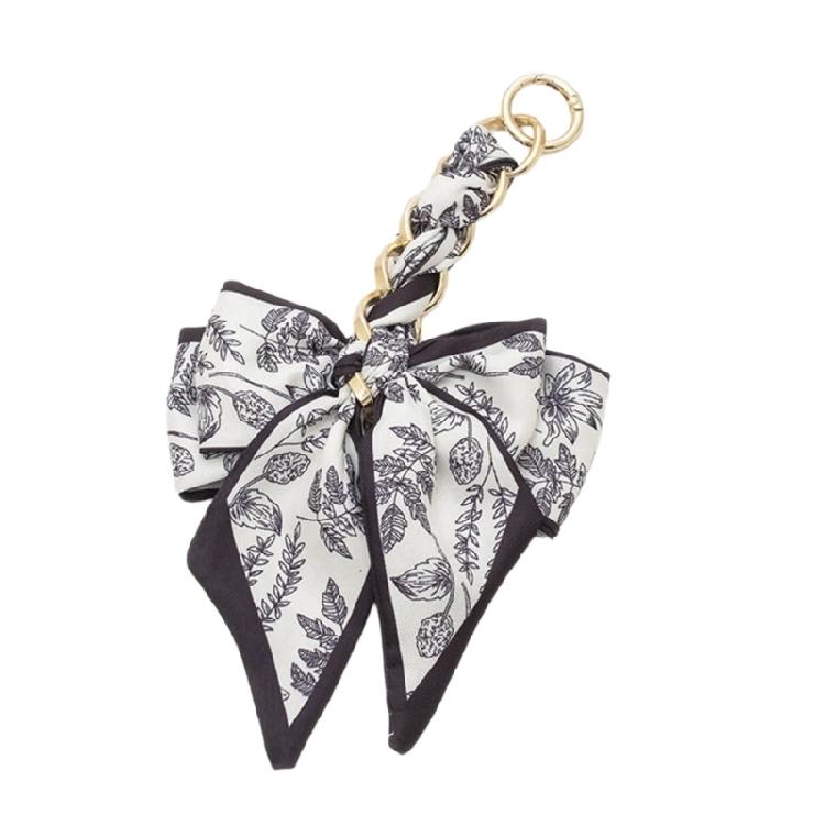 Distinctive Bowknot Handbag Accessory Stylish Bag Chain with Butterfly Detailing