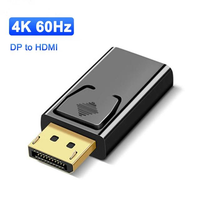 4K 60Hz Display Port to HDMI Adapter Male to Female DP to HDMI-Compatible Converter Video Audio Cable for PC TV Laptop Projector
