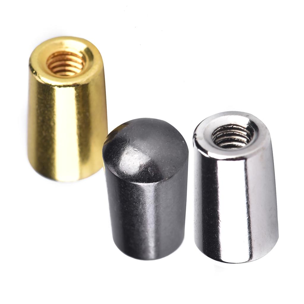 3 Pezzi 3 Vie Manopola Interruttore a Levetta Tappo per Chitarra Elettrica LP(Argento Nero Oro, 3,5 mm)