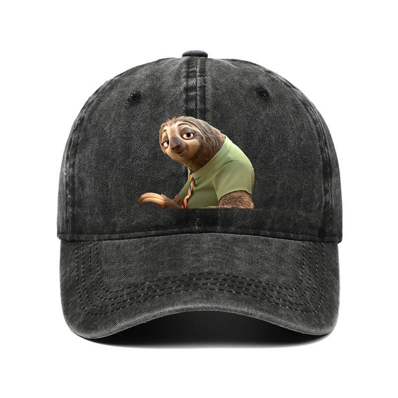 Cartoon Zootopia Three-toedSloth Baseball Cap Couple Women Print Trucker Hat Summer Casual Outdoor Dropshipping Baseball Caps