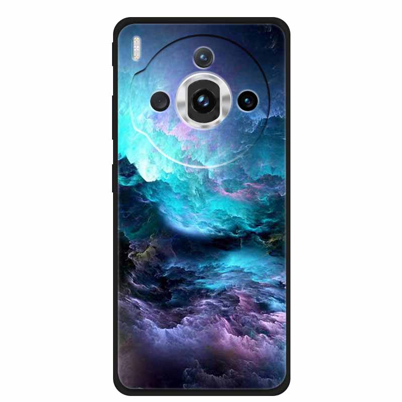 For ZTE nubia Z60S Pro 6.78" Case TPU Soft Black Silicone Painted Cute Cat Starry Cover for Nubia Z60S Pro Luxury Animals Funda