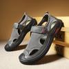 Fashion Summer 2025 Men's Outdoor Breathable Hollow Mesh Shoes Fashion Brand Men's Comfortable Water Wading Non Slip Soft Bottom Sandals